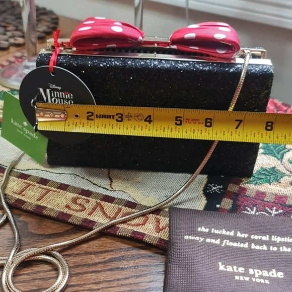 Authentic Minnie Mouse Kate Spade NY Crossbody Clutch NWTs - Picture 12 of 12